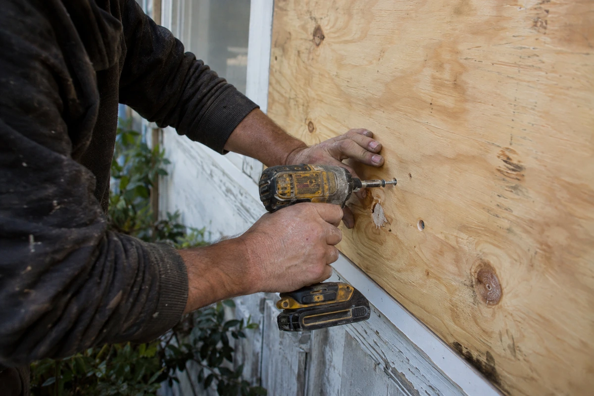 Emergency board up contractor